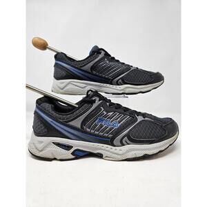 Retro Fila Interstellar‎ 2 Men's Performance Running Shoes Grey Black Blue Sz 10